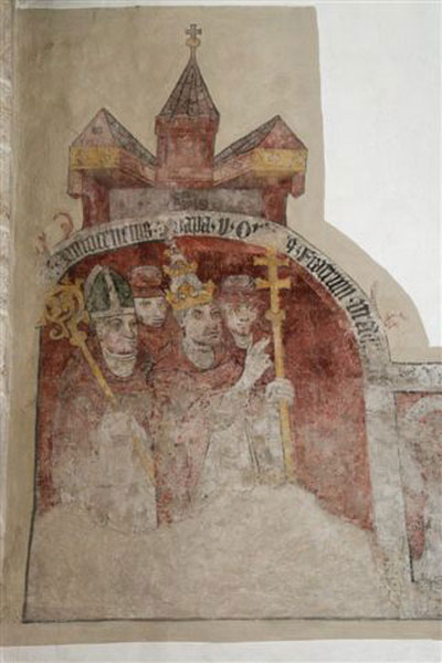 Wandbild der Klosterkirche