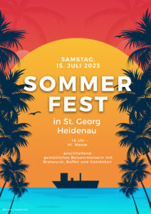 Plakat für Sommerfest